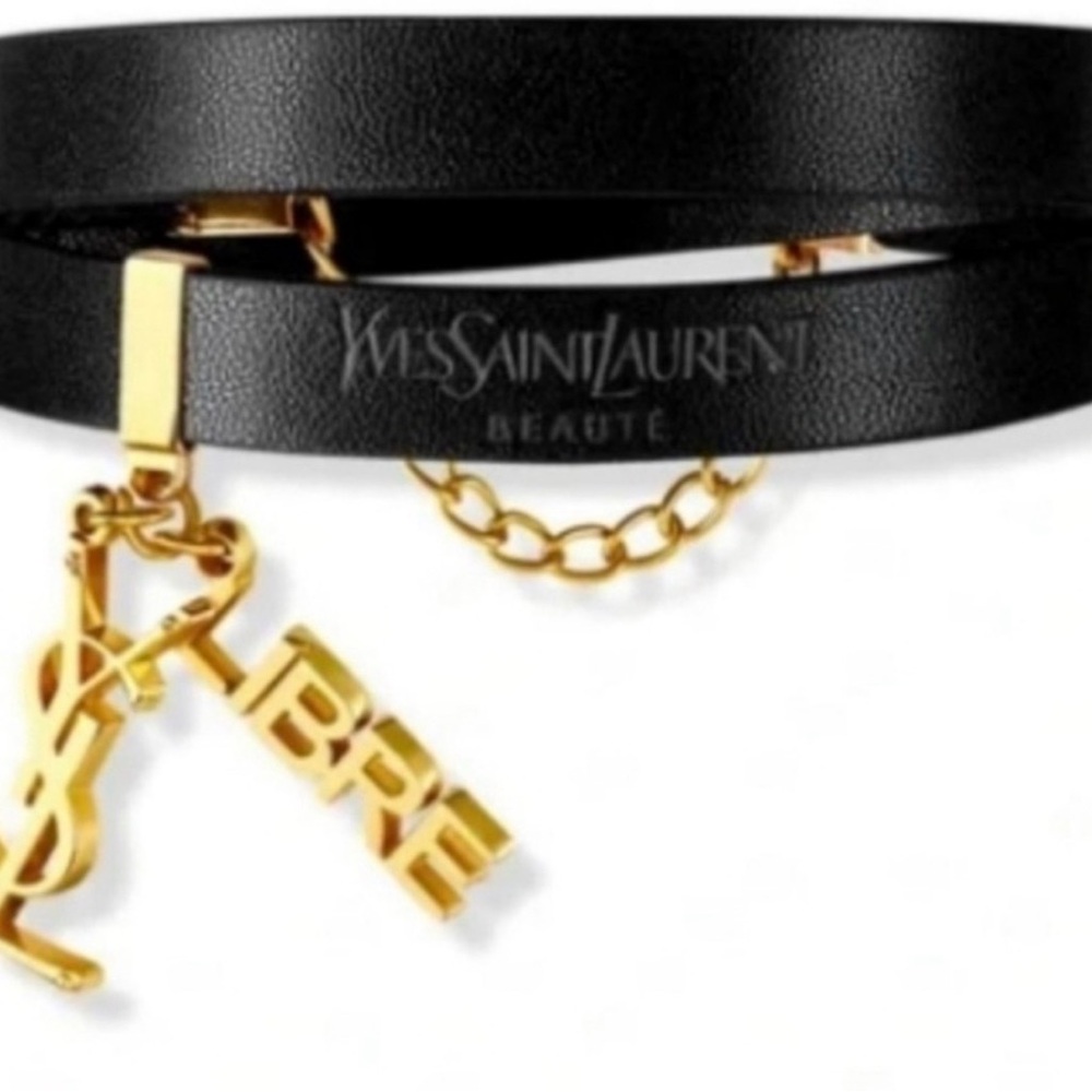 Authentic Yves Saint Laurent Black and Gold bracelet